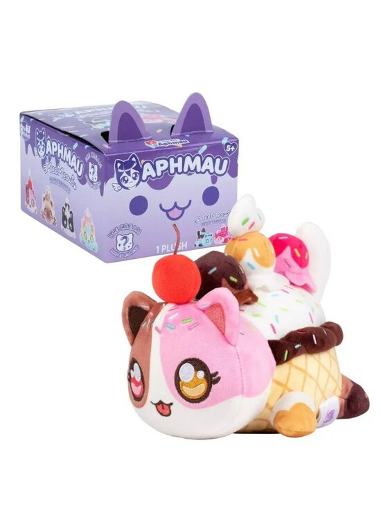Aphmau Other - Aphmau MeeMeows 6" NEAPOLITAN Ice Cream Cat Plush